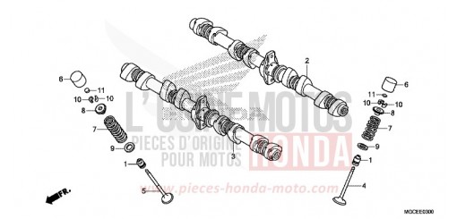 ARBRE A CAMES/SOUPAPE CB1100SAE de 2014